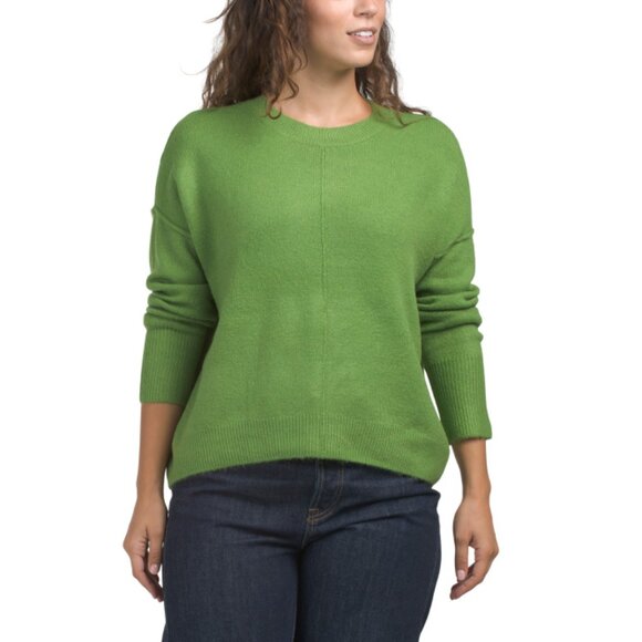 VINCE CAMUTO Salted Lime Cozy Crew Neck Sweater - Picture 1 of 2